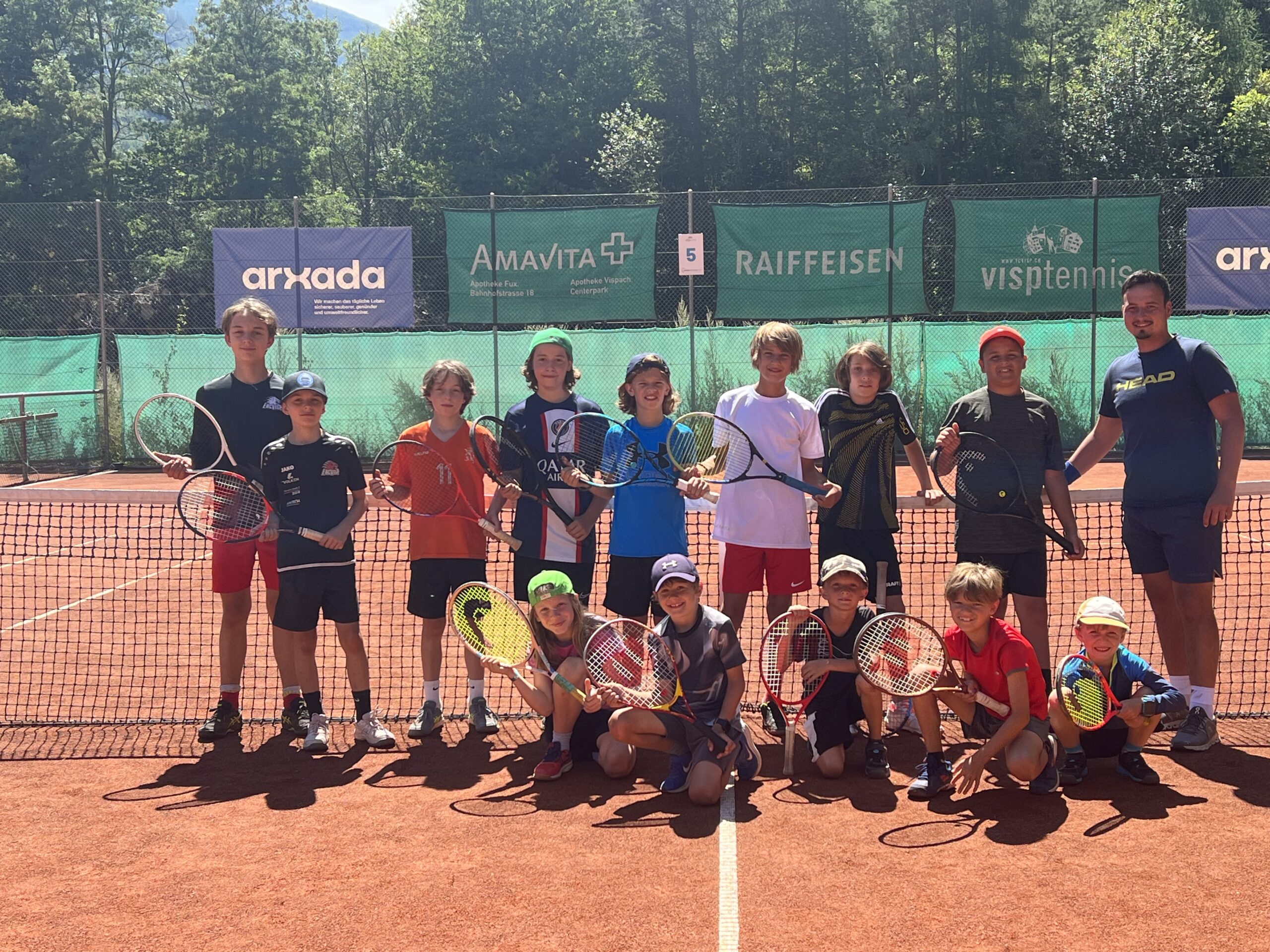 Erfolgreiches Tennis Sommer Camp 2023 Tennis Academy Visp